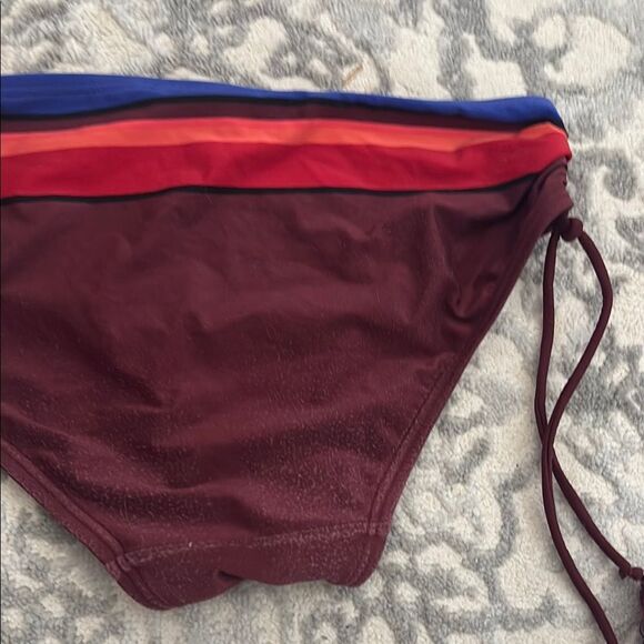 Multicolor Striped Bikini Bottom, Kate Spade, size Small - Picture 6 of 8